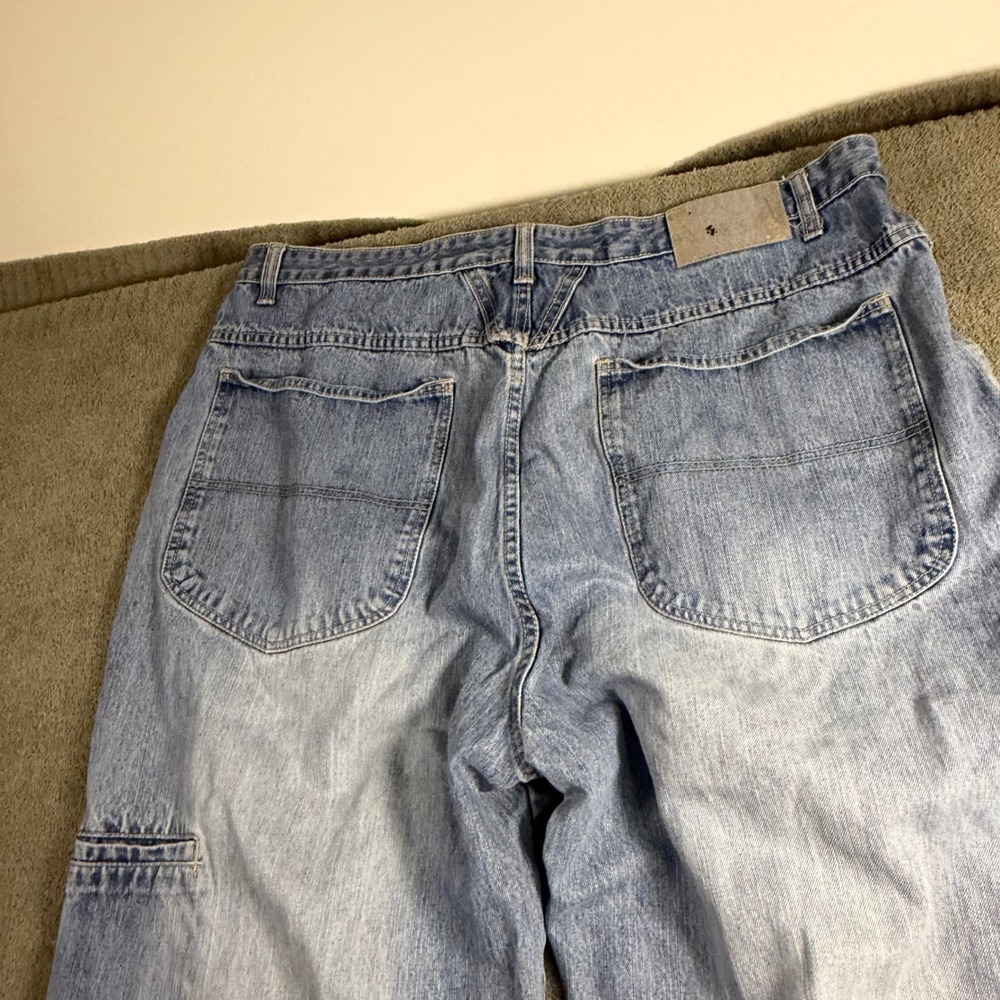 Marithe Francois Girbaud Mens Light Wash Carpenter Denim Jeans 42M Relaxed Fit